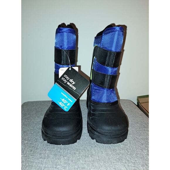 Rugged Outback Boys Shell Winter Boot Size 11 Blue and Black with Box missing Li - Picture 1 of 6